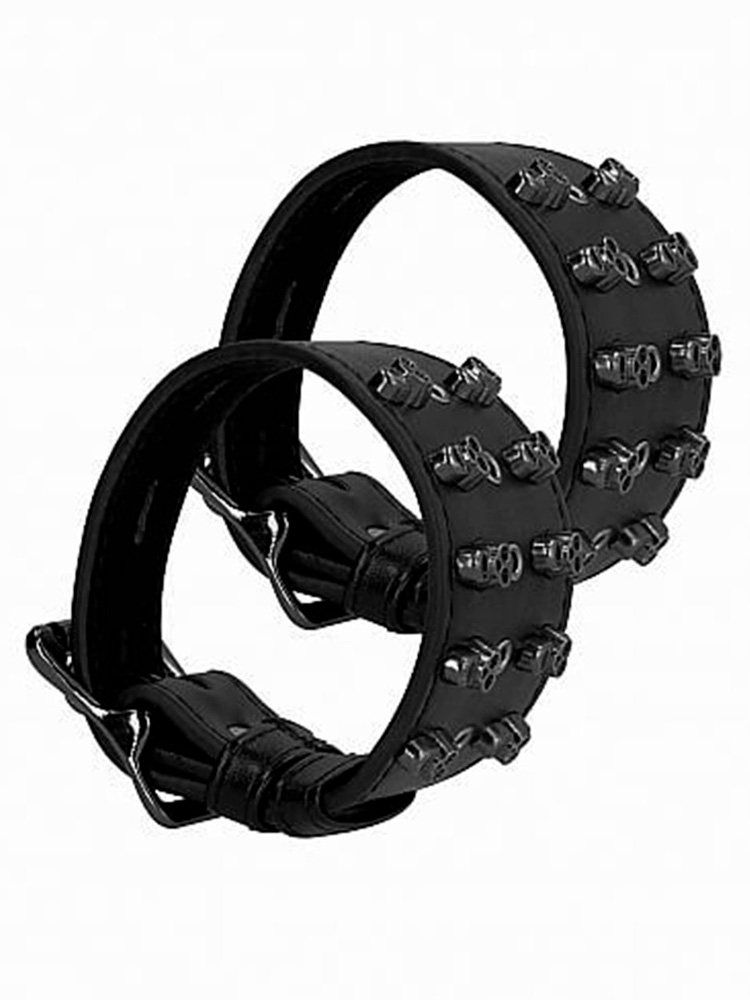 Ouch! Black Skull Handcuffs & Chain