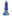 Ribbed Purple, Blue & Gold Alien Dildo 6.5 Inch