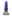 Ribbed Purple, Blue & Gold Alien Dildo 6.5 Inch