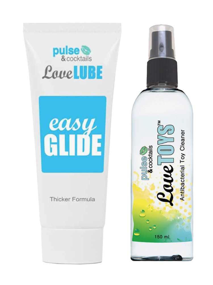 Easy Glide Lubricant & Toy Cleaner Bundle