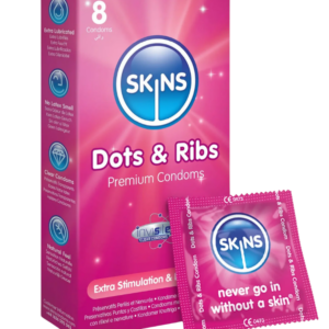 Skins Dots & Ribs Condoms 8 Pack