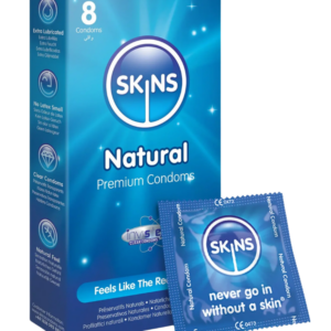 Skins Natural Latex Condoms 8 Pack